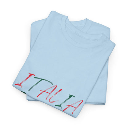 Italia Unisex Heavy Cotton Tee - Comfortable Italian Pride Shirt