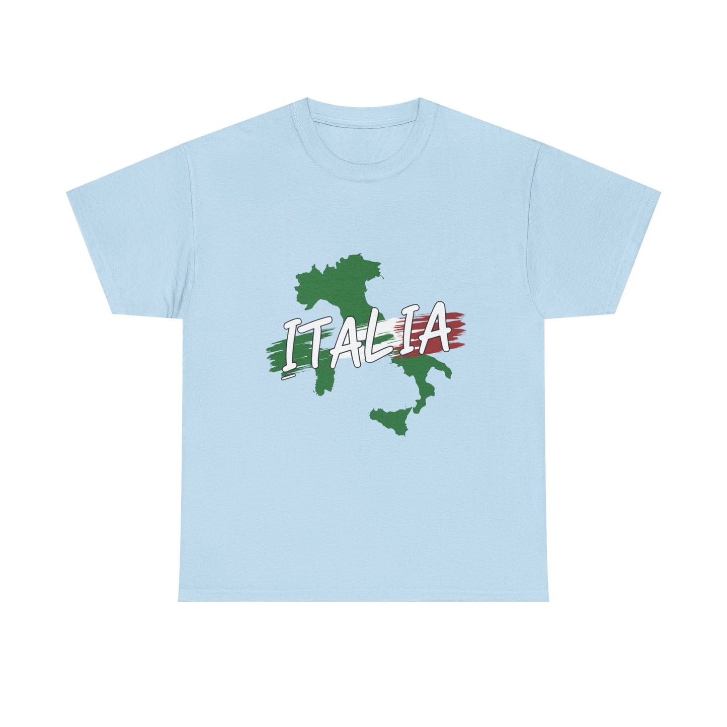Italia Heavy Cotton Tee - Comfortable Unisex Shirt with Italy Design
