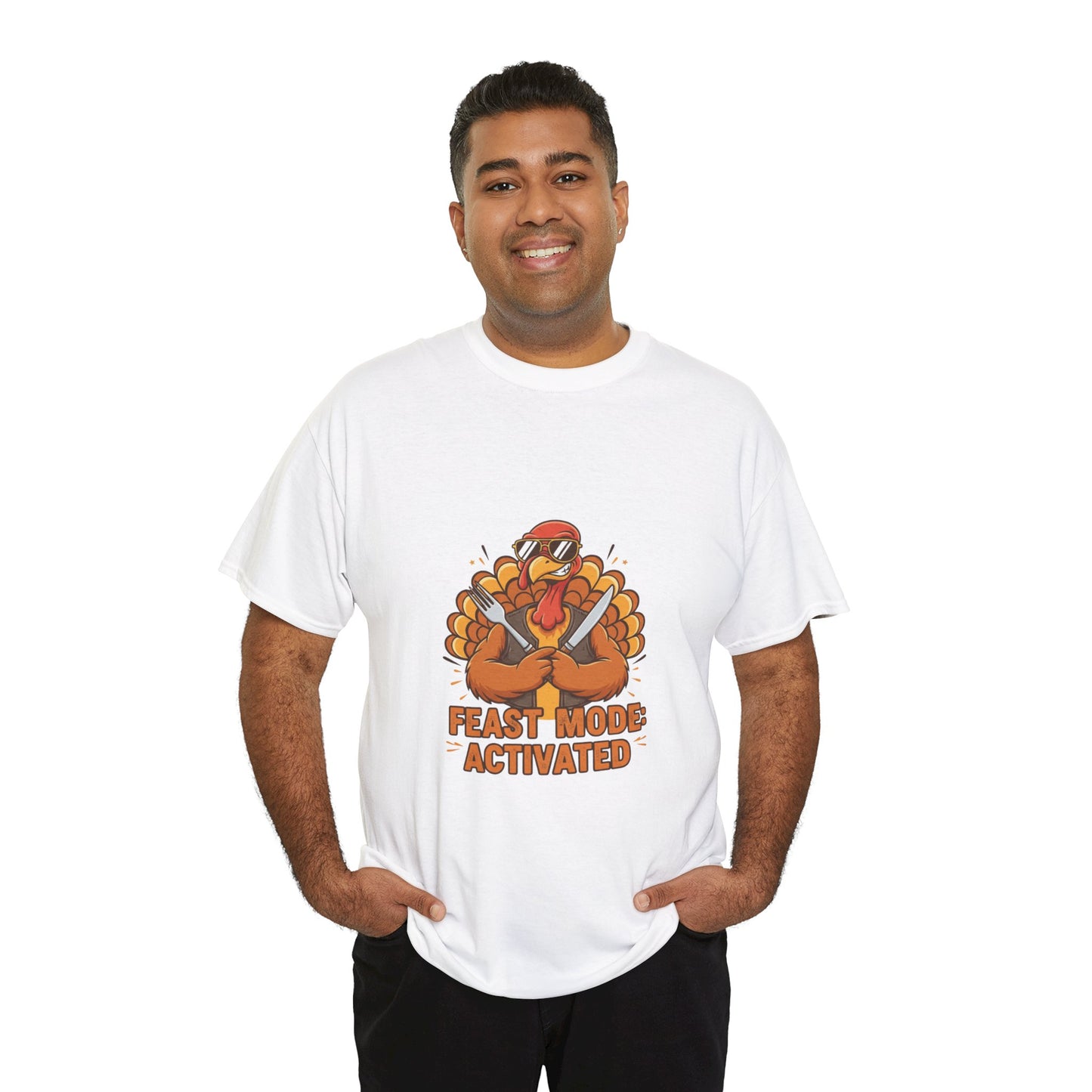 Thanksgiving Feast Mode Unisex Heavy Cotton Tee