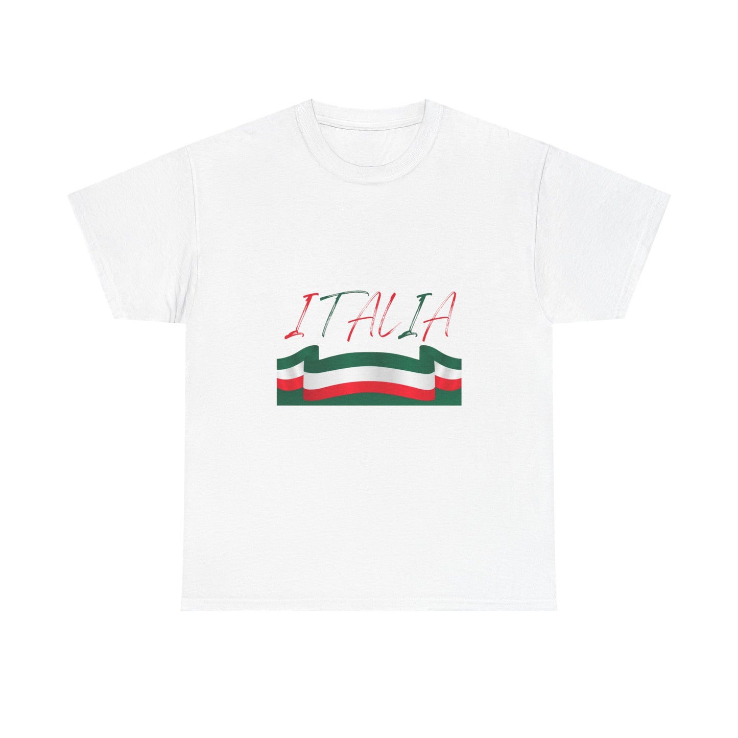 Italia Unisex Heavy Cotton Tee - Comfortable Italian Pride Shirt