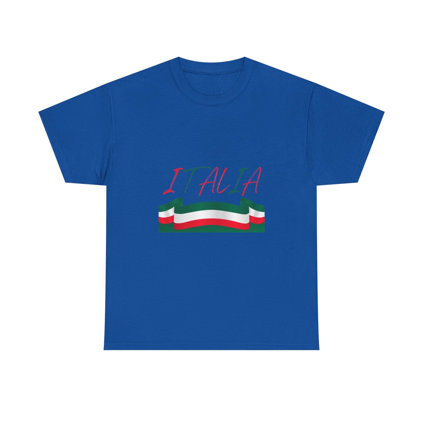 Italia Unisex Heavy Cotton Tee - Comfortable Italian Pride Shirt