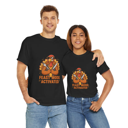 Thanksgiving Feast Mode Unisex Heavy Cotton Tee