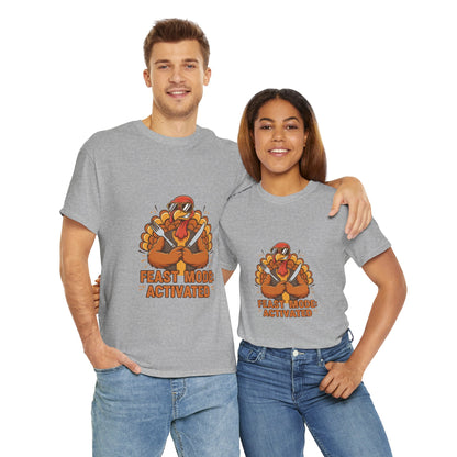 Thanksgiving Feast Mode Unisex Heavy Cotton Tee