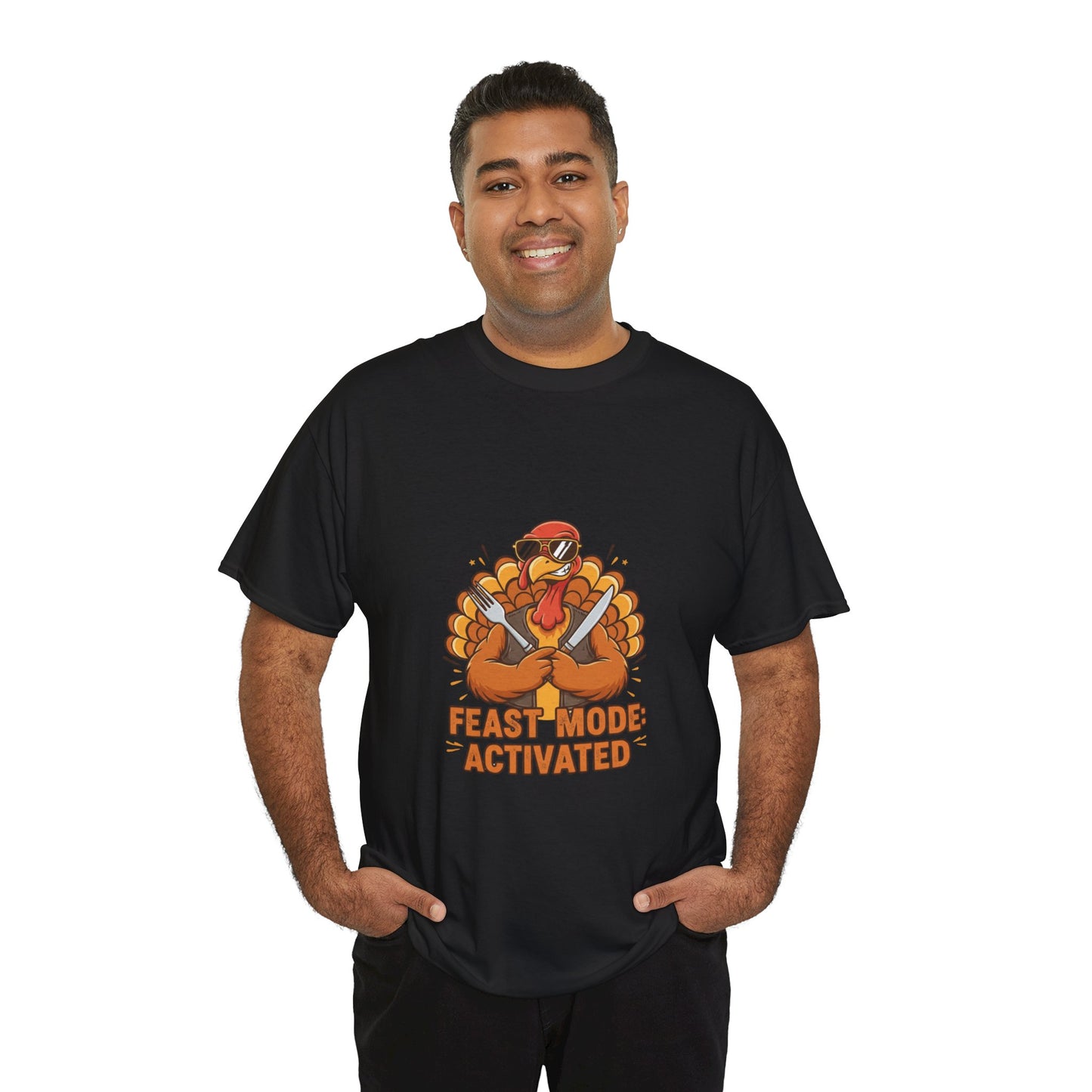 Thanksgiving Feast Mode Unisex Heavy Cotton Tee