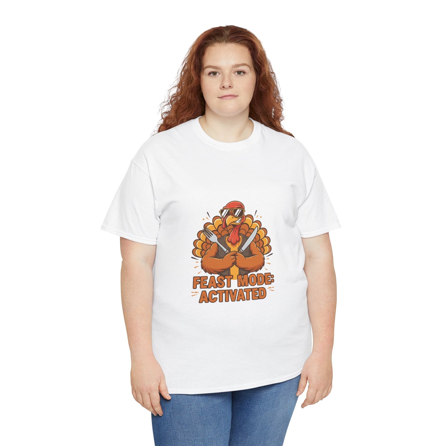 Thanksgiving Feast Mode Unisex Heavy Cotton Tee