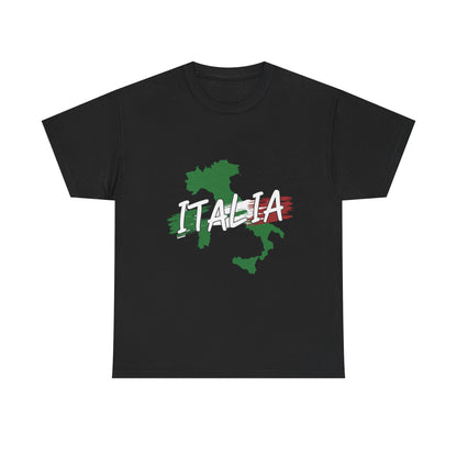 Italia Heavy Cotton Tee - Comfortable Unisex Shirt with Italy Design