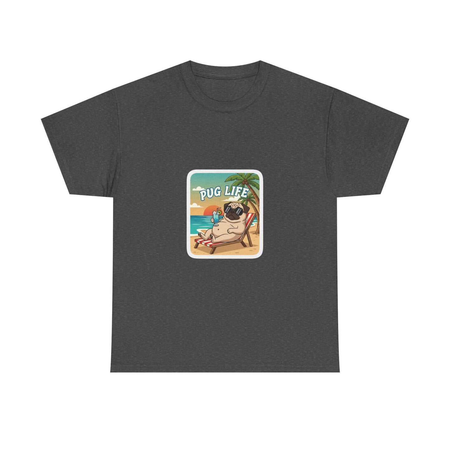 Chill Dog Tee - Unisex Heavy Cotton T-Shirt | Fun Gift for Dog Lovers, Casual Wear, Pet Owner Gifts, Summer Vibes, Beach Outfits