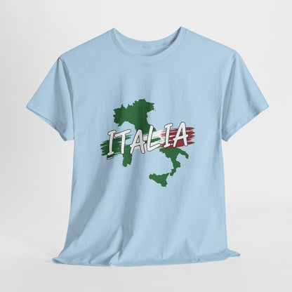 Italia Heavy Cotton Tee - Comfortable Unisex Shirt with Italy Design