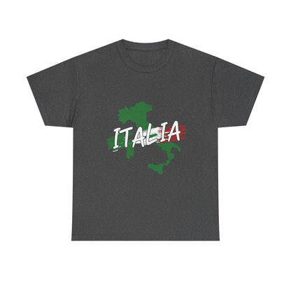 Italia Heavy Cotton Tee - Comfortable Unisex Shirt with Italy Design