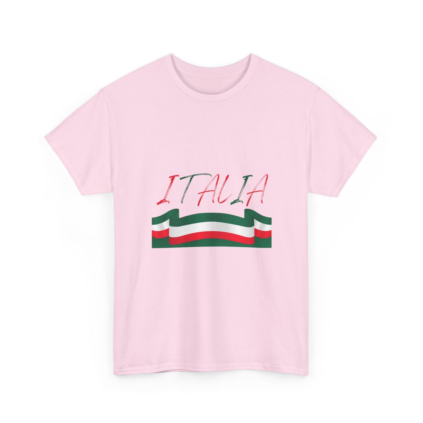 Italia Unisex Heavy Cotton Tee - Comfortable Italian Pride Shirt