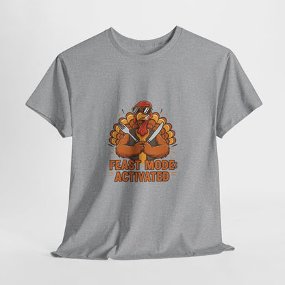 Thanksgiving Feast Mode Unisex Heavy Cotton Tee