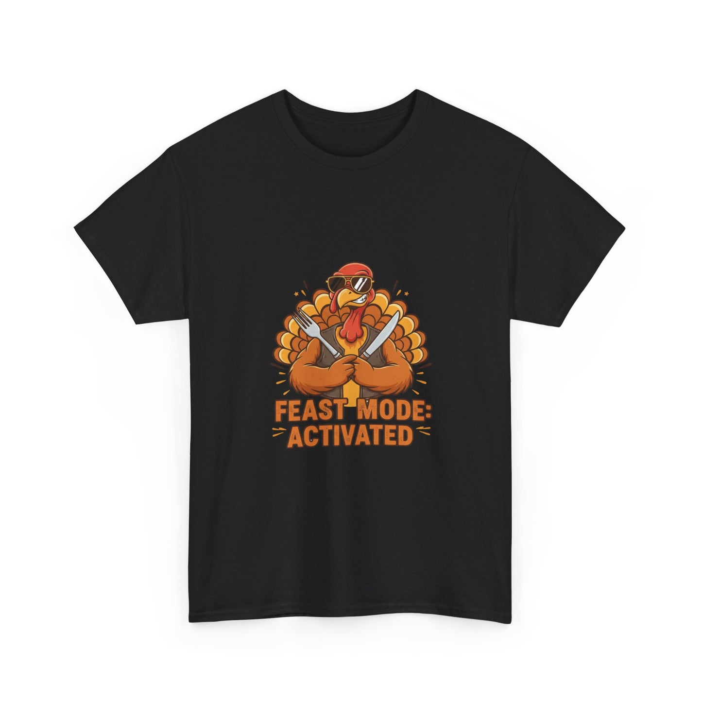 Thanksgiving Feast Mode Unisex Heavy Cotton Tee