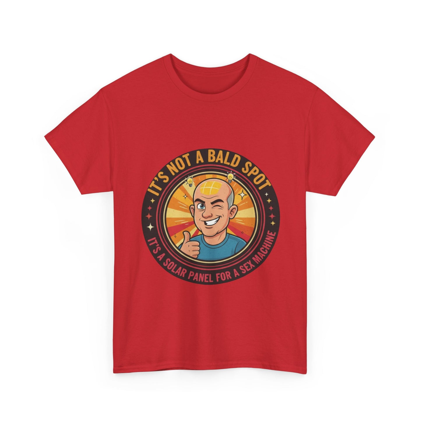 Funny Bald Spot T-Shirt, Perfect Gift for Dad, Casual Wear for Balding Friends