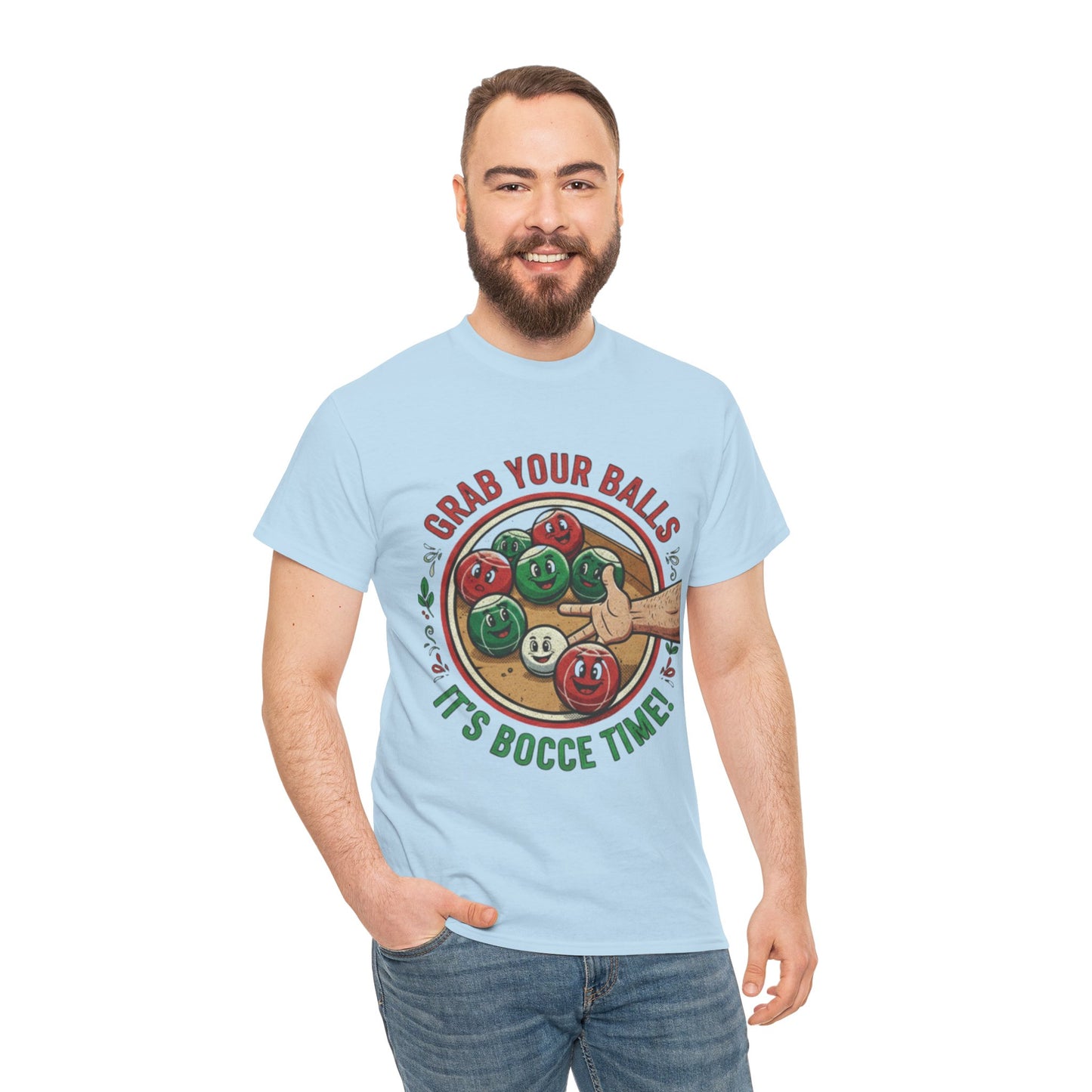 Bocce Ball Humor Tee - Grab Your Balls, It's Bocce Time!
