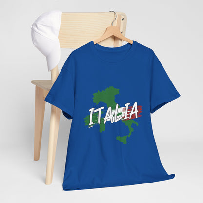 Italia Heavy Cotton Tee - Comfortable Unisex Shirt with Italy Design