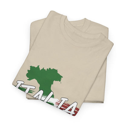 Italia Heavy Cotton Tee - Comfortable Unisex Shirt with Italy Design