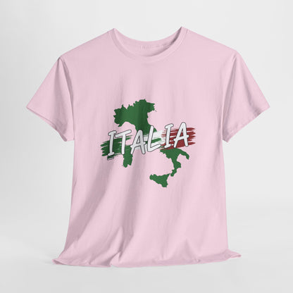 Italia Heavy Cotton Tee - Comfortable Unisex Shirt with Italy Design