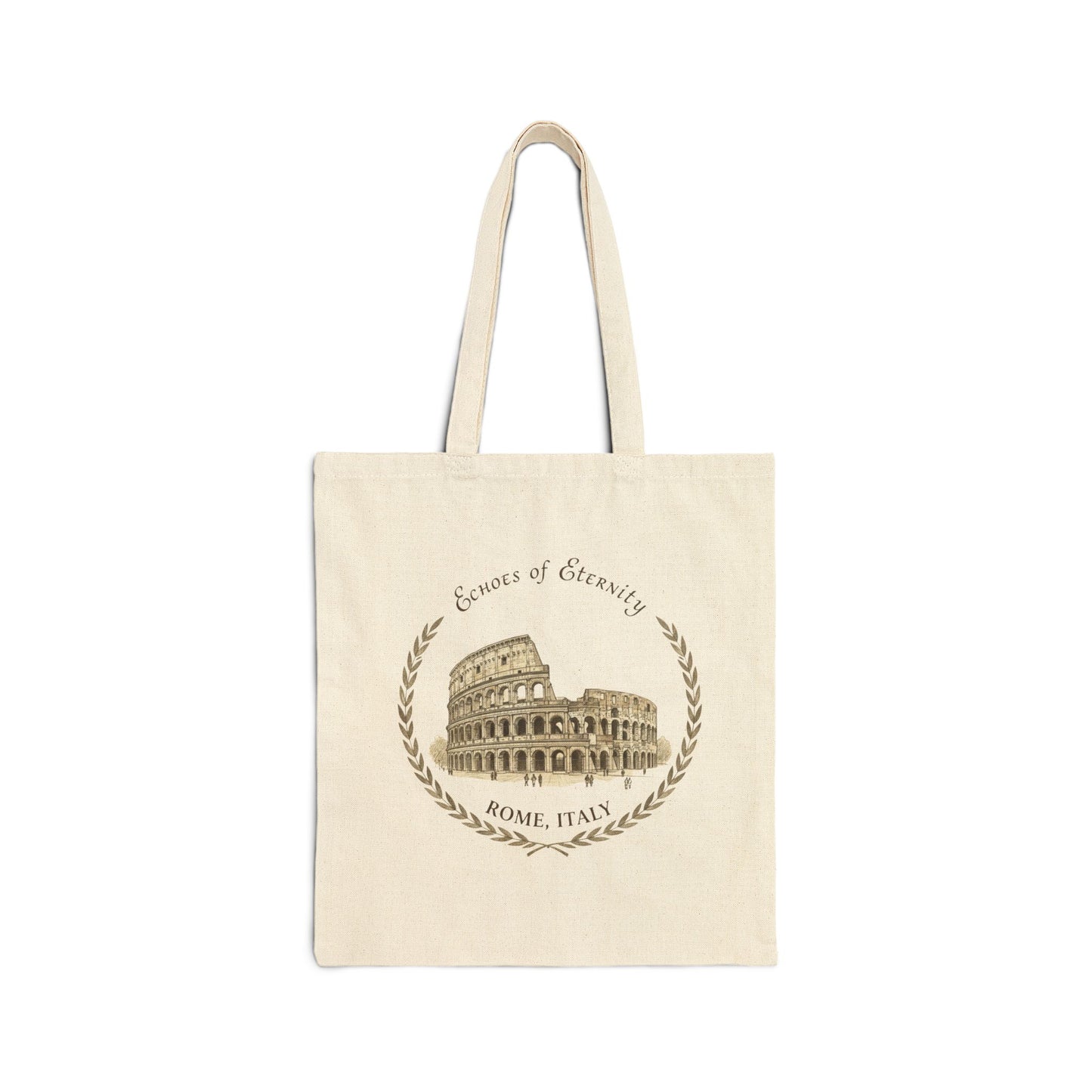 Rome Colosseum Cotton Canvas Tote Bag – Stylish Eco-Friendly Shopper for Travel Lovers